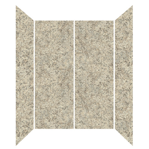 Mermaid Bath and Shower Walls 60'' W 72'' H Rectangle Tub & Shower Kit